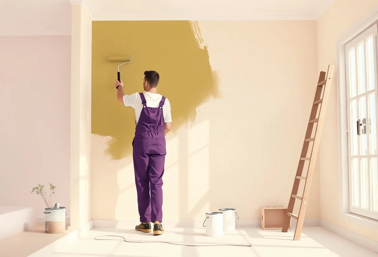 Peintre Miribel 01700 en intervention sur un chantier